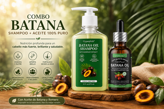 🌿 Combo Batana Premium | Shampoo con Romero + Aceite de Batana 100% Puro